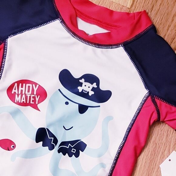 NWT Wonderkids Octopus Rash Guard - Picture 3 of 5